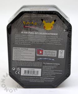 Pokemon TCG 25th Anniversary Celebrations Tin Pack (Dark Sylveon)- Sealed - Image 2