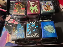Big Pokemon TCG Sleeve Lot 49 Packs Official Pokemon ETB Sleeves - Image 1