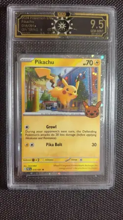 OCD 9.5 GEM-MINT Pikachu 018/091 Holo Promo English Pokemon TCG lot*7 GL15 - Image 3