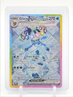 GLACEON EX 2025 POKEMON EVOLUTIONS SPECIAL ILLUSTRATION RARE 150 Q1048 - Image 1