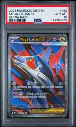 2025 POKEMON MEG EN-MEGA EVOLUTION ULTRA RARE #163 MEGA LATIAS EX PSA 10 - Image 1