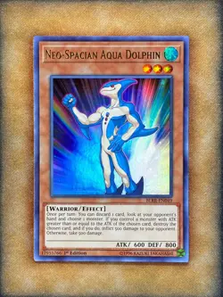 Yugioh Neo-Spacian Aqua Dolphin BLRR-EN049 Ultra Rare 1st Ed NM - Image 1