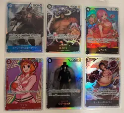 One Piece TCG Super Rare Lot of 6 Super Rare Cards One Piece Lot Japanese - Image 1