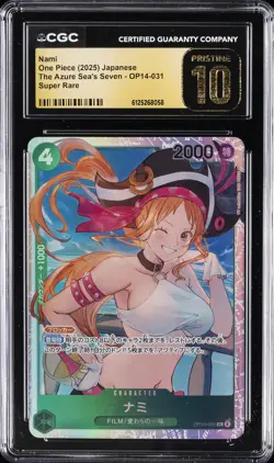 2025 ONE PIECE JAPANESE THE AZURE SEA'S SEVEN SUPER RARE NAMI CGC 10 PRISTINE - Image 1