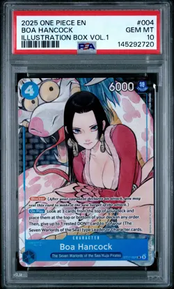 2025 ONE PIECE PROMOS ILLUSTRATION BOX VOL.1 #004 BOA HANCOCK PSA 10 - Image 1