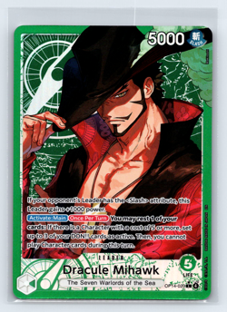 Dracule Mihawk Alt Art One Piece English The Azure Sea's Seven OP14-020 L - Image 1