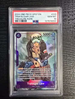 Trafalgar Law ST10-010 500 Years in the Future Treasure Rare Foil PSA 10 - Image 1