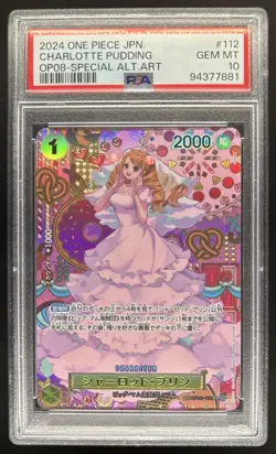 2024 One Piece Japanese Charlotte Pudding Special Alternate Art #112 PSA 10 - Image 1