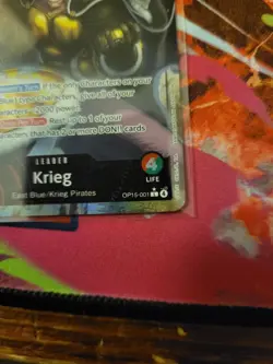 ONE PIECE ENGLISH Krieg (Alt Art) OP15-001 L Adventure on KAMI's Island - NM - Image 3