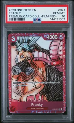2023 ONE PIECE PREMIUM COLLECTION ONE PIECE FILM RED #021 FRANKY PSA 10 - Image 1