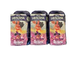 Lot x3 2024 Disney Lorcana TCG First Chapter Amber & Amethyst Starter Deck WSC27 - Image 1