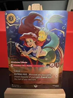 Disney Lorcana Fabled Enchanted Ariel Adventurous Collector -- English 232/204 - Image 1