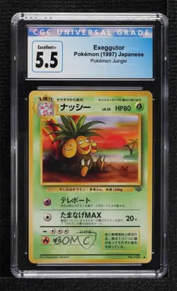 Exeggcutor Japanese Pokemon Jungle CGC 5.5 1997 - Image 1