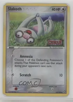 Slakoth Reverse Foil Pokemon EX Power Keepers #63 2007 - Image 1