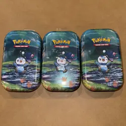 Pokemon Sinnoh Stars Mini Tins Set of 3, with Coin and Artwork - Image 1