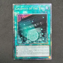 Gateway of the Six RA03-EN229 Quarter Century Secret Rare 1st Edition YuGiOh TCG - Image 2