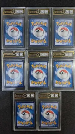 2024 Pokemon CHN OCD 9.5 GEM-MINT 8-Card Graded V & Holo Rare Master Set GL15 - Image 2