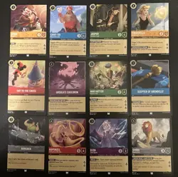 Disney Lorcana TCG First Chapter Card Lot. - Image 2