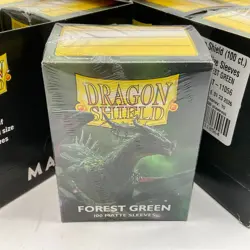 Lot of 50 Dragon Shield Matte Forest Green Card Sleeves 100ct Pack Standard Size - Image 2