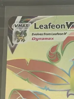Pokemon Evolving Skies 2021 Leafeon VMAX Rainbow Secret Rare Card #204/203 NM - Image 3
