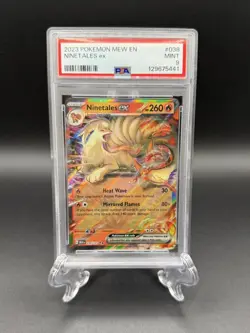 PSA 9 Ninetales ex 038/165 SV151 Scarlet Violet Holo Pokemon Card - Image 1