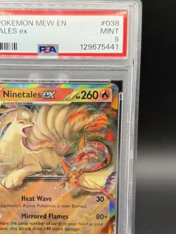 PSA 9 Ninetales ex 038/165 SV151 Scarlet Violet Holo Pokemon Card - Image 2