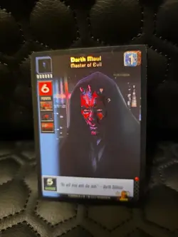 Darth Maul, Master of Evil #F10 Foil - The Jedi Council, Young Jedi CCG card - Image 1