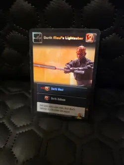 Darth Maul's Lightsaber #F17 Foil - The Jedi Council, Young Jedi CCG card - Image 1