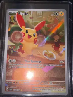 Plusle 193/182 Paradox Rift Illustration Rare Pokemon TCG Card 2023 RAW UNGRADED - Image 2