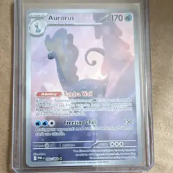 Pokemon Aurorus 092/088 POR Ancient HP 170 Stage 2 Rare Card - Image 1