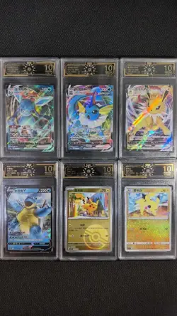 Pokemon CHR 10 PRISTINE 6-Card Graded Lot (Eeveelution & Promo Holo Set) GL15 - Image 1