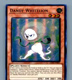 Dandy Whitelion #LEDE-EN097 Yugioh 1st edition - Image 1