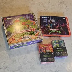 Magic: Gathering TMNT Pizza Bundle, Collector Booster & Booster ×2 NEW/ SEALED - Image 1