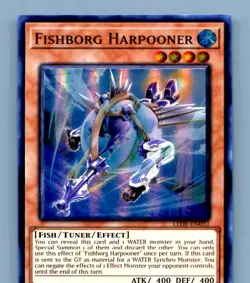 Fishborg Harpooner #LEDE-EN032 Yugioh 1st edition - Image 1