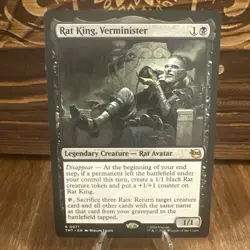 FOIL RAT KING, VERMINISTER mtg NM Teenage Mutant Ninja Turtles 1 Rare - Image 1