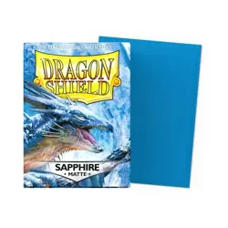 Dragon Shield Matte Sapphire Sleeves 100ct - Standard Size - MTG Pokemon TCG - Image 1