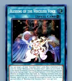 Blessing of the Voiceless Voice #LEDE-EN062 Yugioh 1st edition - Image 1