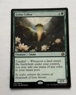 Lotus Cobra Iconic Masters Regular MTG free shipping - Image 1