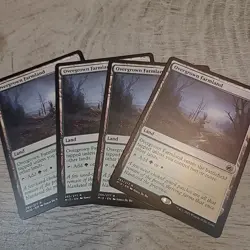 MTG Innistrad Midnight Hunt Overgrown Farmland 265 Regular Non-foil PLAYSET - Image 1