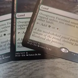 MTG Innistrad Midnight Hunt Overgrown Farmland 265 Regular Non-foil PLAYSET - Image 3