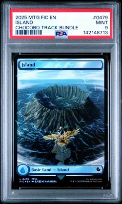 2025 MTG FINAL FANTASY COMMANDER CHOCOBO TRACK BUNDLE #0479 ISLAND PSA 9 - Image 1