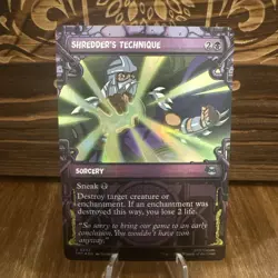 Shredder's Technique (Showcase Foil) 0232 - TMNT Sewer MTG - Image 1