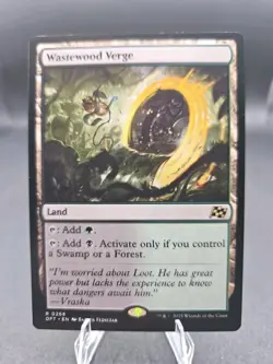 MTG 1x Wastewood Verge, NM, Aetherdrift, Land Tap Black Green Control Swamp - Image 1