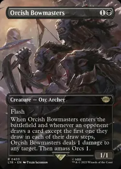 MTG Orcish Bowmasters - Foil - Borderless, NM-Mint, English Universes Beyond: LO - Image 1
