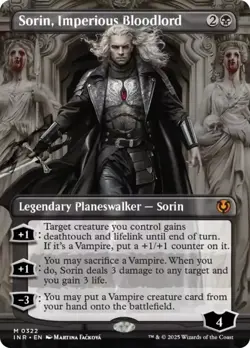 Sorin Imperious Bloodlord - Borderless - MtG Innistrad Remastered - NM - Image 1