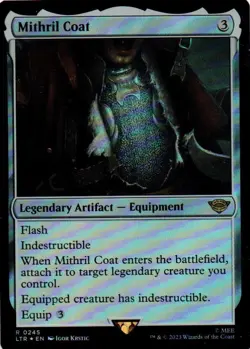 MTG: The Lord of the Rings: Foil Mithril Coat: Lightly Played Condition - Image 1