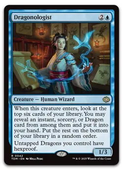 Dragonologist #42 (NM) Tarkir Dragonstorm TDM Magic MTG - Image 1