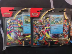 Pokemon TCG Mega Evolution (2) 3-Pack Blister Psyduck and Golduck New / Sealed - Image 1