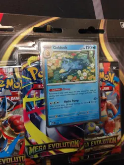 Pokemon TCG Mega Evolution (2) 3-Pack Blister Psyduck and Golduck New / Sealed - Image 2