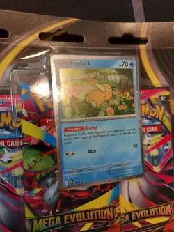Pokemon TCG Mega Evolution (2) 3-Pack Blister Psyduck and Golduck New / Sealed - Image 3
